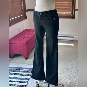 White House Black Market Black Flare Leg Jeans